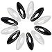 Ababalaya Black Hijab Pins (Set of 12) (Black+White)