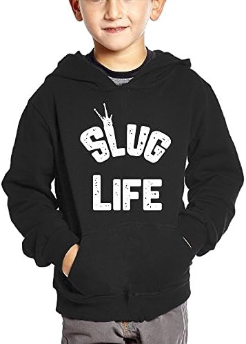 Slug Life Funny Snail Cotton Pullover Hoodie Sweatshirts For Unisex Kids Hoody