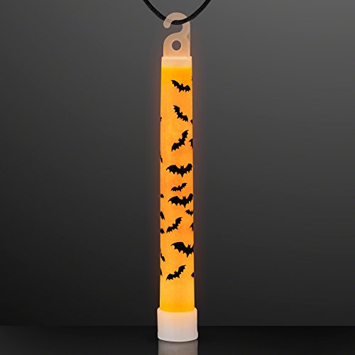 25 Bats & Spiders Halloween Glow Sticks in Assorted Colors