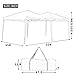 Party Tent Pop Up Canopy Ez up Sun Shade Wedding 10' x 20' Outdoor Gazebo Instant Folding Protable Better Air Circulation (Party Tent)