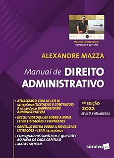 Livro Manual de Direito Administrativo - 12ª edição 2022