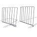 Evelots Set of 4 Closet Shelf Dividers for Wooden Shelving, Wire Design, White