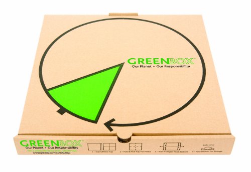 Greenbox pizza box, 12-3/8" length x 12-3/8" width x 2-…