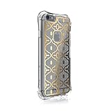 Ballistic, iPhone 6 Case / 6s Case [Jewel Mirage] Laser Etched Metal Design [Gold Design] Reinforced Bumper 6ft Drop Test Case Cell Phone Case for Apple iPhone 6 / 6s - Clear w/ Gold VM Pattern