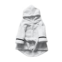 S WIDEN ELECTRIC Pet Bathrobe Nightgown Pajama Thickened Coral Cashmere Super Absorbent Fabric Dog Cat Bathrobe