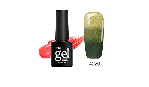 Amazon Com Dingji 8ml Thermal Nail Polish Color Changing Peel