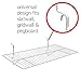 Only Hangers White Wire Slatwall/Gridwall Shelves 24