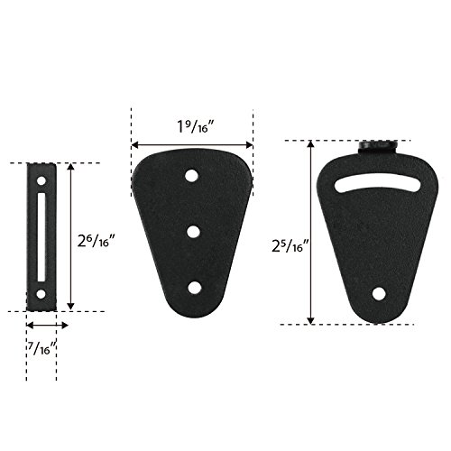 SMARTSTANDARD Barn Door Small Size Latch Lock Privacy Lock for Sliding Door Work for Pocket Doors Garage and Shed Wood Gates - Thumbnail 2