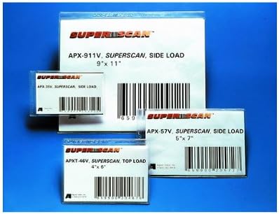 Super Scan Gold Label Holder, 3"x5", Plastic, Self Adhesive Backing, SS35