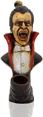 Handmade Tobacco Pipe Horror Movies 2 Hand Painted Art Collectible (Dracula)