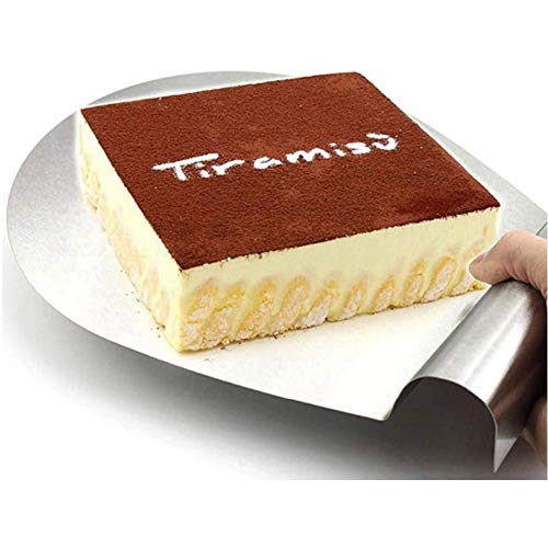 Cake Server, ronde pizza peel Bakers Paddle - RVS taartschep pizza paddle Peel Anti-cake bewegende plaat bakken… - Afbeelding 7