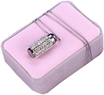 Anti-leak High Class gem-titanium Aromatherapy Essential Oil perfume Diffuser Necklace Pendant,Hypo-allergenic true titanium material (bling)