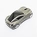 CHUYI Cool Sports 3D Car Shaped Wireless Optical Mouse 1600DPI 3 Button Ergonomic Office Mice with USB Receiver for Travel Business School Gift (Grey)