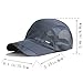 YING LAN Men's Autumn Outdoor Sport Baseball Hat Running Visor Sun Cap Grey 2