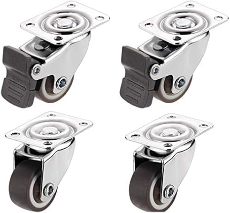 Combinación echador de los muebles, la rueda y el freno de la rueda