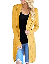 Klousilover   Sudadera de manga larga para mujer, con bolsillos