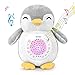 Samxic Baby White Noise Sound Machine & Shower Gift, Sleep Soother Stuffed Animal Penguin for Baby with Sleep Aid Night Light, 12 Baby-Soothing Sounds, Adjustable Volume, Auto-Off Timer
