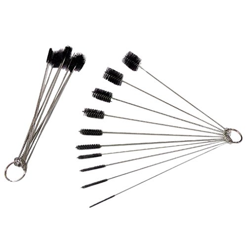 Botrong 10 Pieces Multi-Functional Tools Brush Spray Brush (Black)