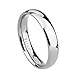 TIGRADE 2mm 4mm 6mm 8mm 10mm Titanium Ring Plain Dome High Polished Wedding Band Comfort Fit Size 3-15,4mm,Size 11.5
