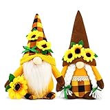 2 Pcs Sunflower Garden Gnome Summer Fall Thankful