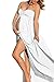 Mommy Jennie Maternity Dress for Photoshoot Sleeveless Open Front Photography Gown,B-White