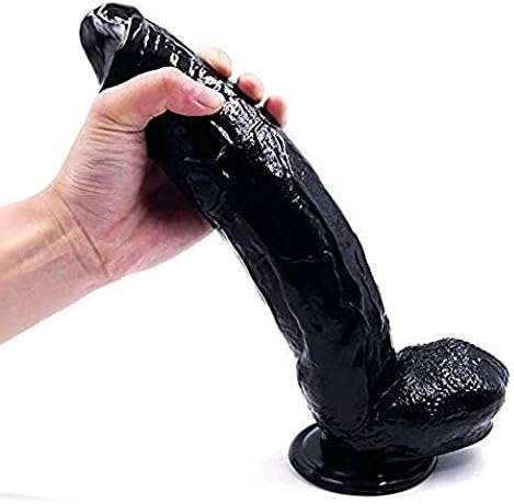 (*Training Version) 12" Long, 2.2" Wide/Sturdy Suction Cup Base // Made of Medical Grade Silicone / 100% Waterproof / / Flexible and Realistic. No Sensitivity on The Packaging - Big Black Brother