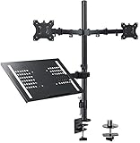 Dual Monitor with Laptop Stand Mount - Height