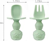PandaEar Silicone Baby Weaning Set 2 Plates 2 Sippy Cups 2 Spoons Forks view 6