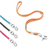 CLCK 4 Pack Pet Dog Grooming Loops - Nylon Restraint Noose Adjustable Fixed Dog Cat Safety Rope for Pet Grooming Table Bathtub Dog Bathing Supplies - 22 inches (4Pack)