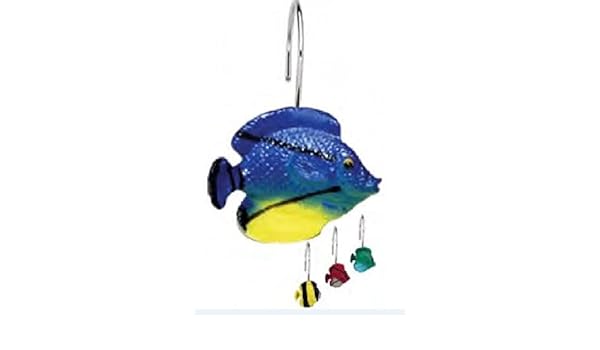 Amazon Com Tropical Fish Shower Curtain Hooks 12 Pc Home Kitchen