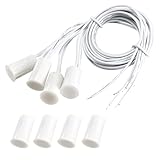 uxcell 4pcs RC-33 No Recessed Wired Security Window Door Contact Sensor Alarm Magnetic Reed Switch White