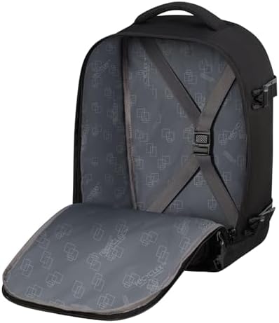 Take2Cabin - Sac Cabine Ryanair 25 x 20 x 40 cm, 24 L, 0,40 kg, Bagage à Main, Sac à Dos Avion S Sous le Siège, Noir (Black)