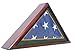 DisplayGifts Case Display for Memorial Burial Flag 5 X 9-Mahogany Finish