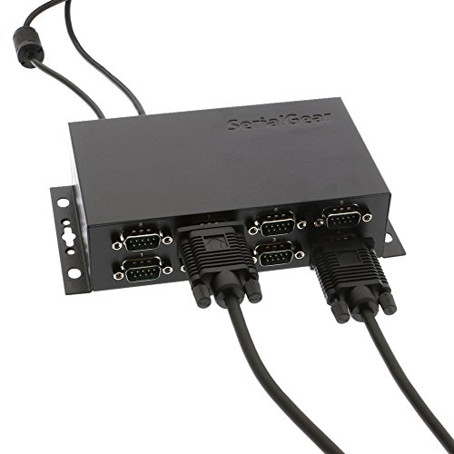 SerialGear Industrial 8-Port DB-9 RS232 to USB Adapter High-Speed FTDI Chip 921.6Kbps