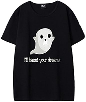 Kairuun Men's 3D Digital Printed Luminous Short Sleeve T-Shirt Novelty Glow in The Dark Summer Shirt Tees