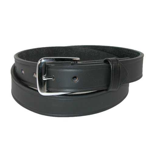 Boston Leather Men's Leather 1 1/4 inch Sports Officials Belt, 42, Black