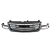 Titanium Plus Autoparts Front Upper Texture Dark Gray Grille Grill Compatible For GMC 2003-2007 Sierra 1500 2500 Lightduty Classic Fits GM1200476 15773418