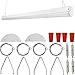 4FT LED Shop Linear Strip Light Fixture Linkable 40W 5200lm Replaces up to 2-Lamp T5HO/T8 Fluorescent Tube Low Bay Commercial Industrial 5000K 0-10V Dimmable, 1 Pack