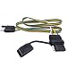 CARROFIX Trailer 4 Wire Plug 32" inch 4 Pin Flat Wire Extension Male & Female Connector