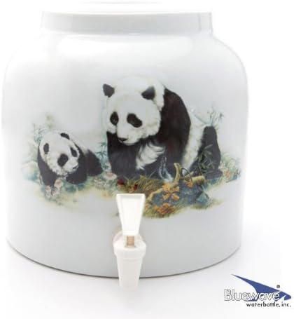 Bluewave Pandas Design Beverage Dispenser Crock