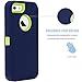 iPhone 5S Case,iPhone SE Case,Fogeek Heavy Duty PC TPU Combo Protective Defender Body Armor Case Compatible iPhone 5S,iPhone SE iPhone 5 Fingerprint Function (Dark Blue/Green)
