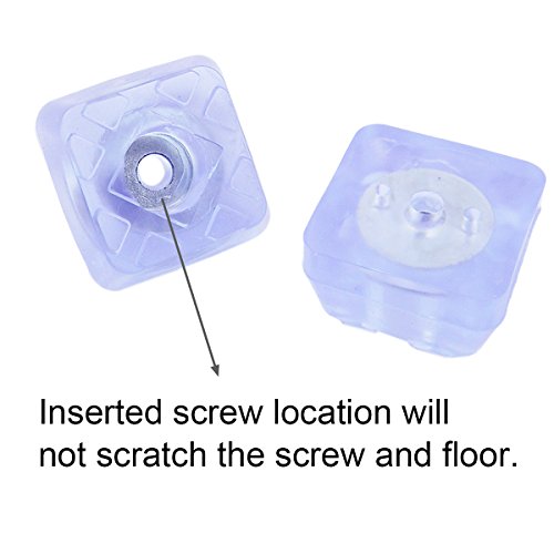 Quality Yes QY 20PCS 24MM Transparent Trapezoid Shape Rubber Non Slip Non Skid Feet Pad for Table Desk Chair and Sofa - Thumbnail 2