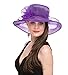 SAFERIN Women's Organza Church Kentucky Derby Fascinator Bridal Tea Party Wedding Hat