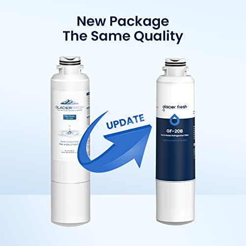 GLACIER FRESH DA2900020B Refrigerator Water Filter Compatible with