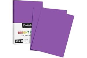 Violet Premium Color Card Stock Paper | 50 Per Pack | Superior Thick 65-lb Cardstock, Perfect for School Supplies, Holiday Cr