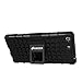 AMZER Hybrid Warrior Case with Kickstand for Sony Xperia M5 - Retail Packaging - Black
