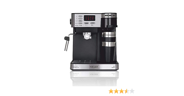 HAEGER Multi Coffee - Cafetera Espresso con 1450w, Capacidad: 1,2L -  Pantalla de LED, Boquilla de Espuma y Bandeja de Goteo Desmontable, Cesta  del Filtro extraíble y Lavable. : Amazon.es: Hogar y cocina