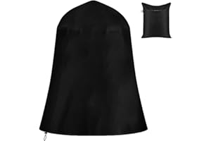 Skyour Outdoor Garden Fountain Covers 420D Oxford Fabric Waterproof Dustproof Bird Bath Protective Cover for Winter Patio Water Fountain Statue, 48"x68" Fountain Cover