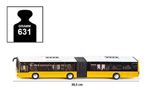 siku 3736, Gelenkbus, 1:50, Metall/Kunststoff, Gelb, Bereifung aus Gummi, Öffenbare Türen – Bild 7
