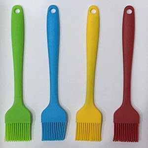 MEESOGA Braadkwast, siliconen bakkwast, grillkwast, 21 cm, zacht en duurzaam, hittebestendig en vaatwasmachinebestendig…